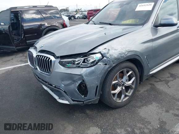 2024 BMW X3 sDrive30i with VIN 5UX43DP02R9U43683, listed as a IAAI auction lot 41432529 with 2,130 mi miles and . Bid and sale history available at DreamBid. Image 6.