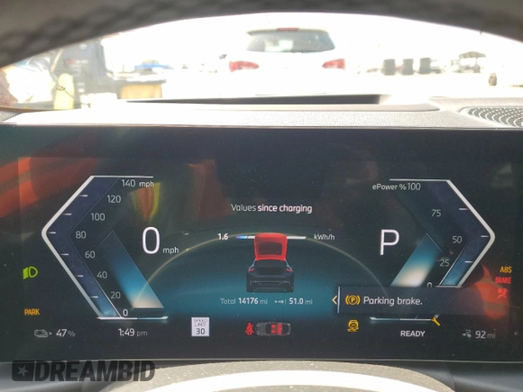2024 BMW i4 eDrive35 z VIN WBY43AW07RFR78946, wystawiony jako Copart lot #49297505 z przebiegiem 14 176 mil mil oraz Szkody całkowita. Historia ofert i sprzedaży dostępna na DreamBid. Obrazek 9.