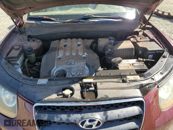 2007 Hyundai Santa Fe GLS with VIN 5NMSG13D37H005471, listed as a Copart auction lot 58399085 with 194,449 mi miles and Non repairable. Bid and sale history available at DreamBid. Image 12.