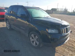 2016 Jeep Compass Sport with VIN 1C4NJDBB9GD549921, listed as a IAAI auction lot 41208973 with 120,278 mi miles. Bid and sale history available at carsss.com. Image 1.