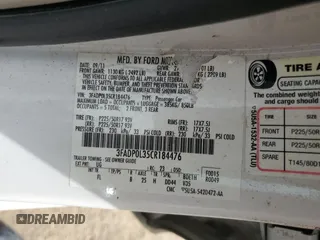 2012 Ford Fusion Hybrid с VIN 3FADP0L35CR184476, выставлен на аукционе Copart как лот 63907885 с пробегом 230 589 миль миль и Списание • Salvage title. История ставок и продаж доступна на DreamBid. Изображение 13.
