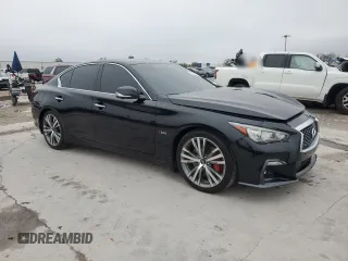 2020 Infiniti Q50 3.0t SPORT with VIN JN1EV7AP7LM200272, listed as a Copart auction lot 46781145 with 58,814 mi miles and Salvage Title. Bid and sale history available at carsss.com. Image 4.