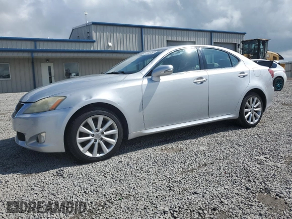 2010 Lexus IS 250 with VIN JTHCF5C23A5036807, listed as a Copart auction lot 55995765 with 134,973 mi miles and Salvage title. Bid and sale history available at DreamBid. Image 1.