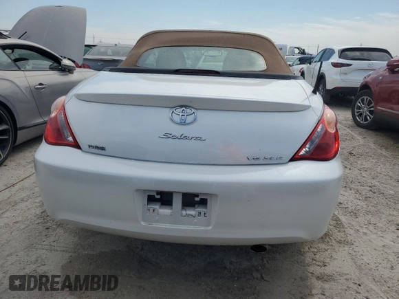2006 Toyota Solara SE with VIN 4T1FA38P86U068795, listed as a Copart auction lot 75566244 with 124,457 mi miles and Non Repairable. Bid and sale history available at DreamBid. Image 6.