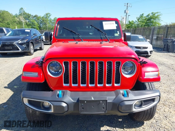 2023 Jeep Wrangler Sahara z VIN 1C4JJXP63PW568190, wystawiony jako IAAI lot #42133650 z przebiegiem 32 347 mil mil oraz . Historia ofert i sprzedaży dostępna na DreamBid. Obrazek 12.