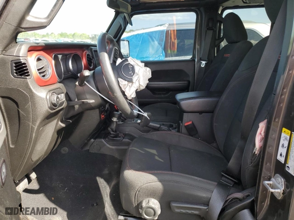 2019 Jeep Wrangler Unlimited Rubicon with VIN 1C4HJXFN0KW545613, listed as a Copart auction lot 42807785 with 64,510 mi miles and Salvage Title. Bid and sale history available at carsss.com. Image 7.