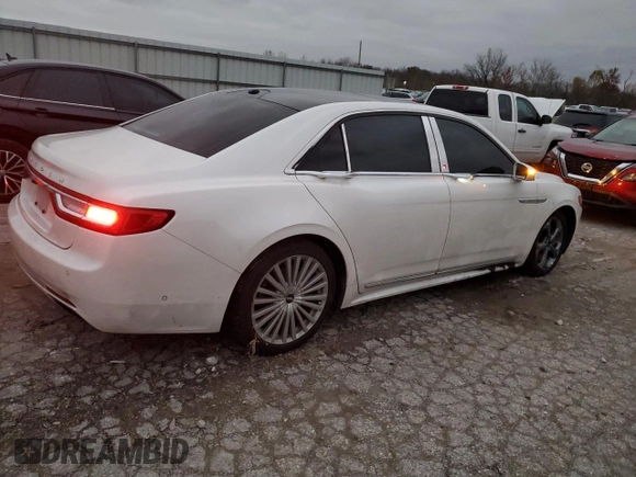 2017 Lincoln Continental Reserve with VIN 1LN6L9NP1H5637548, listed as a Copart auction lot 80906114 with 91,524 mi miles and Salvage Title. Bid and sale history available at carsss.com. Image 3.