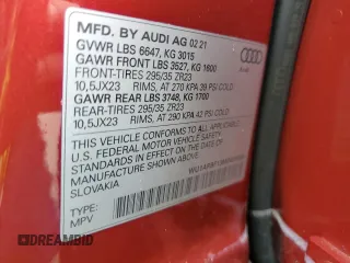 2021 Audi RS Q8 z VIN WU1ARBF13MD029385, wystawiony jako Copart lot #74667154 z przebiegiem 34 069 mil mil oraz Nie do naprawy. Historia ofert i sprzedaży dostępna na DreamBid. Obrazek 14.