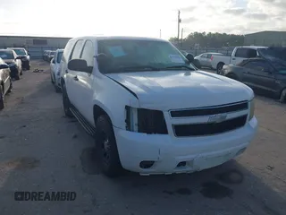 2008 Chevrolet Tahoe Police with VIN 1GNEC03088R276742, listed as a IAAI auction lot 41753762 with 86,095 mi miles and . Bid and sale history available at DreamBid. Image 1.
