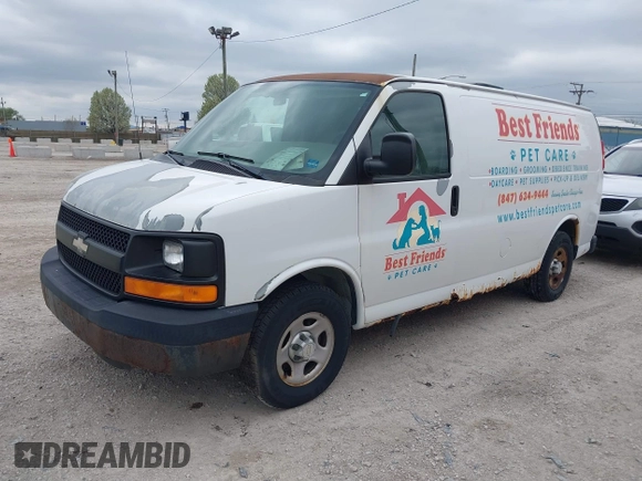 2006 Chevrolet Express Cargo with VIN 1GCFG15X661200384, listed as a IAAI auction lot 39232859 with 131,530 mi miles and . Bid and sale history available at DreamBid. Image 2.