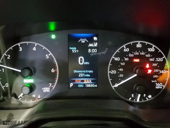 2024 Toyota Corolla Hybrid LE with VIN JTDBCMFE0RJ025370, listed as a Copart auction lot 52012245 with 18,830 mi miles and Salvage Title. Bid and sale history available at carsss.com. Image 9.