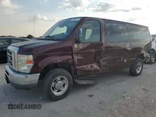 2010 Ford Econoline Wagon XL with VIN 1FMNE1BL8ADA22032, listed as a Copart auction lot 75355174 with 125,262 mi miles and Salvage Title. Bid and sale history available at carsss.com. Image 1.