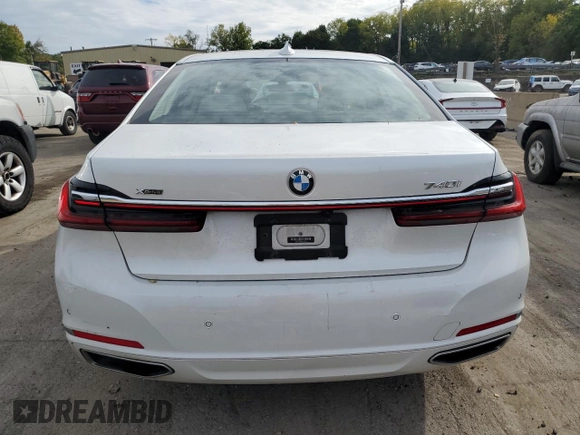 2021 BMW 7 Series 740i xDrive с VIN WBA7T4C00MCG02720, выставлен на аукционе Copart как лот 72033844 с пробегом 29 767 миль миль и Списание • Salvage title. История ставок и продаж доступна на DreamBid. Изображение 6.