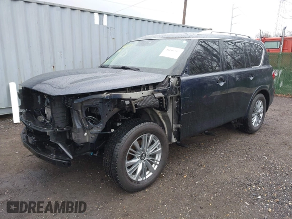 2021 Infiniti QX80 Luxe with VIN JN8AZ2AE1M9272448, listed as a IAAI auction lot 41661947 with 60,183 mi miles and . Bid and sale history available at DreamBid. Image 17.
