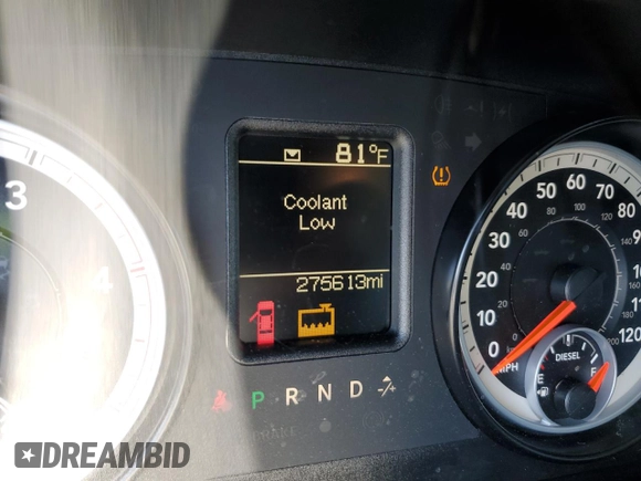 2014 Ram 2500 Tradesman with VIN 3C6UR5CL3EG250675, listed as a Copart auction lot 50128435 with 275,613 mi miles and Salvage title. Bid and sale history available at DreamBid. Image 9.