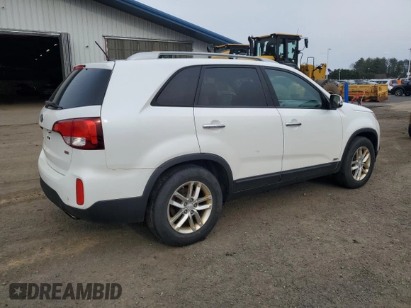 2015 Kia Sorento LX with VIN 5XYKTCA69FG654549, listed as a Copart auction lot 52322315 with 202,842 mi miles and Clean Title. Bid and sale history available at DreamBid. Image 3.