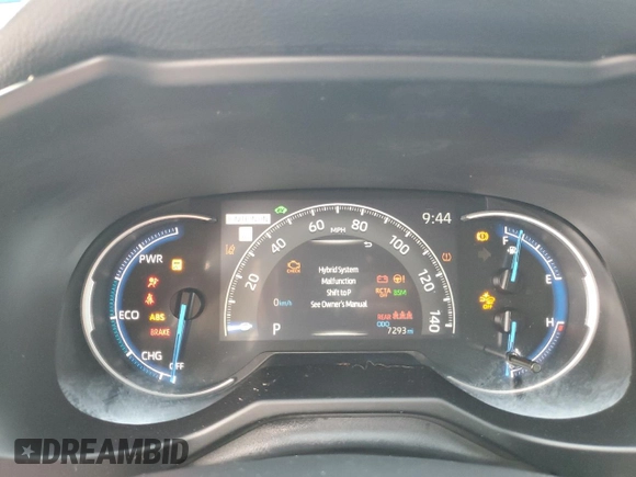 2024 Toyota RAV4 Hybrid XLE Premium with VIN 4T3B6RFV8RU162725, listed as a Copart auction lot 53995045 with 7,293 mi miles and Salvage Title. Bid and sale history available at carsss.com. Image 9.