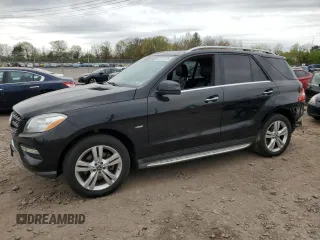 2012 Mercedes-Benz M ML 350 with VIN 4JGDA5HB8CA032190, listed as a Copart auction lot 53757375 with 187,786 mi miles and Salvage Title. Bid and sale history available at carsss.com. Image 1.