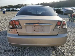 2002 Honda Civic LX with VIN 2HGES16502H605130, listed as a Copart auction lot 88914555 with 131,339 mi miles and Salvage Title. Bid and sale history available at DreamBid. Image 6.