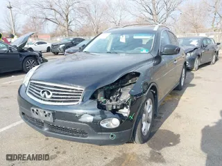 2008 Infiniti EX35 Journey with VIN JNKAJ09F58M355323, listed as a IAAI auction lot 41698756 with 124,829 mi miles. Bid and sale history available at carsss.com. Image 6.