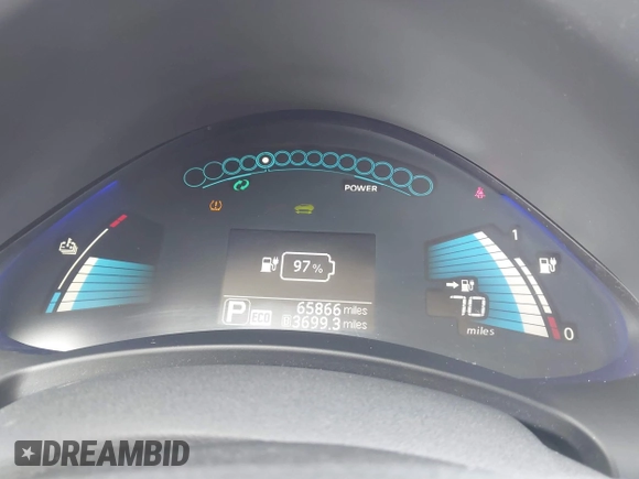 2017 Nissan LEAF SV with VIN 1N4BZ0CP5HC300639, listed as a IAAI auction lot 41871728 with 65,866 mi miles and . Bid and sale history available at DreamBid. Image 18.