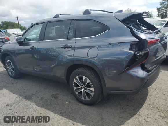 2023 Toyota Highlander L with VIN 5TDKDRBH3PS042321, listed as a Copart auction lot 57688795 with 19,973 mi miles and Salvage title. Bid and sale history available at DreamBid. Image 2.