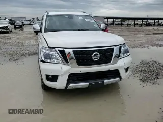 2017 Nissan Armada Platinum z VIN JN8AY2ND4H9003743, wystawiony jako Copart lot #51065965 z przebiegiem 93 801 mil mil oraz Szkoda całkowita • Salvage title. Historia ofert i sprzedaży dostępna na DreamBid. Obrazek 12.