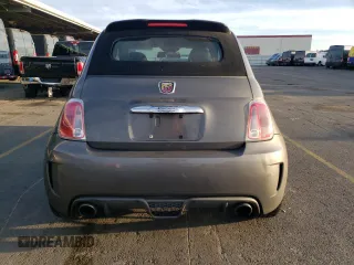 2013 FIAT 500 Abarth with VIN 3C3CFFJH4DT667752, listed as a Copart auction lot 81510114 with 98,886 mi miles and Salvage Title. Bid and sale history available at carsss.com. Image 6.