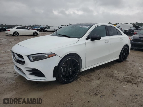 2019 Mercedes-Benz A 220 with VIN WDD3G4EB6KW011164, listed as a Copart auction lot 43455505 with Not Provided miles and Salvage Title. Bid and sale history available at DreamBid. Image 1.