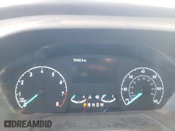 2020 Ford Transit Cargo with VIN 1FTBR1C85LKB00061, listed as a Copart auction lot 41419014 with 72,452 mi miles and . Bid and sale history available at DreamBid. Image 9.