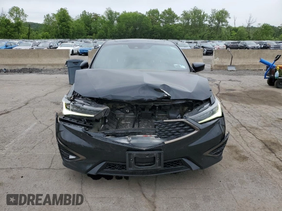 2022 Acura ILX Premium with VIN 19UDE2F84NA006009, listed as a Copart auction lot 58560215 with 57,539 mi miles and Salvage title. Bid and sale history available at DreamBid. Image 5.