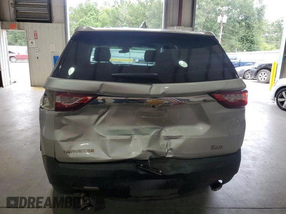 2021 Chevrolet Traverse LS with VIN 1GNERFKW8MJ193604, listed as a Copart auction lot 69024534 with 61,366 mi miles and Salvage Title. Bid and sale history available at carsss.com. Image 6.