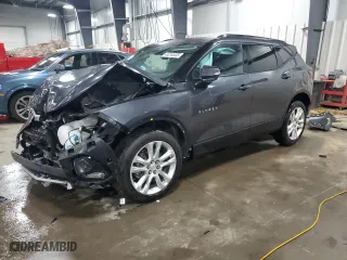 2022 Chevrolet Blazer LT with VIN 3GNKBJRS5NS183254, listed as a Copart auction lot 48254935 with 28,412 mi miles and Salvage Title. Bid and sale history available at carsss.com. Image 1.