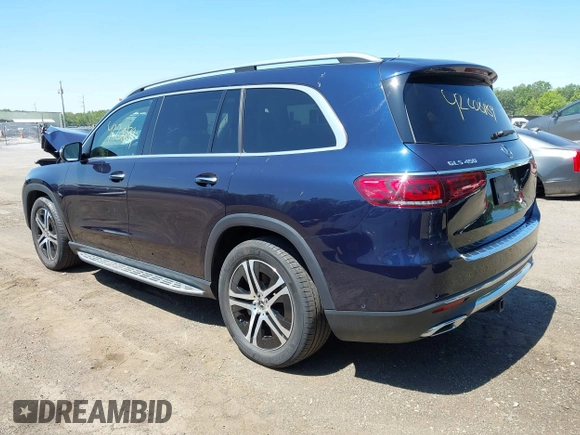 2022 Mercedes-Benz GLS 450 with VIN 4JGFF5KE1NA635210, listed as a IAAI auction lot 42369149 with 27,239 mi miles and . Bid and sale history available at DreamBid. Image 3.