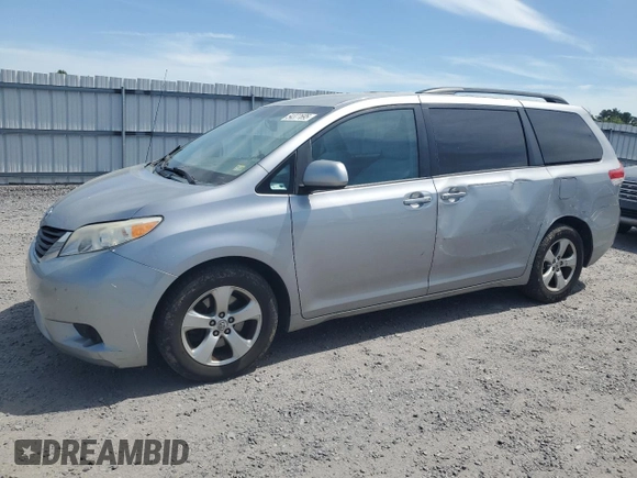 2011 Toyota Sienna LE AAS with VIN 5TDKK3DC6BS009665, listed as a Copart auction lot 54377695 with 155,716 mi miles and Salvage Title. Bid and sale history available at DreamBid. Image 1.