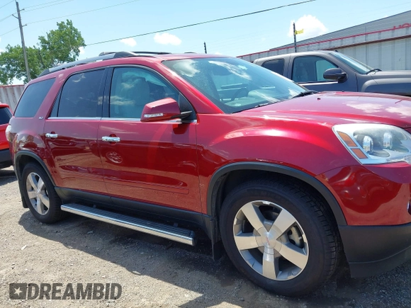 2011 GMC Acadia SLT1 with VIN 1GKKRRED7BJ286543, listed as a IAAI auction lot 42558021 with 97,963 mi miles and . Bid and sale history available at DreamBid. Image 13.
