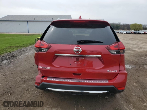 2017 Nissan Rogue S with VIN 5N1AT2MV7HC863588, listed as a Copart auction lot 52952355 with 70,478 mi miles and Salvage Title. Bid and sale history available at carsss.com. Image 6.
