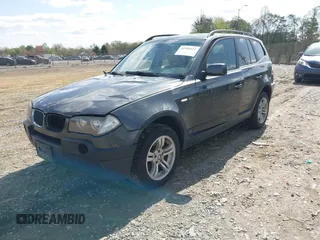2005 BMW X3 3.0i with VIN WBXPA93465WD22604, listed as a IAAI auction lot 41995211 with 202,176 mi miles. Bid and sale history available at carsss.com. Image 2.
