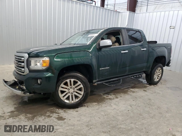 2016 GMC Canyon 4WD SLT z VIN 1GTG6DE31G1286565, wystawiony jako Copart lot #57261625 z przebiegiem 85 664 mil mil oraz Tytuł czysty. Historia ofert i sprzedaży dostępna na DreamBid. Obrazek 1.