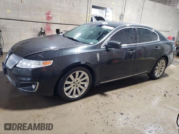 2011 Lincoln MKS EcoBoost with VIN 1LNHL9FT2BG609077, listed as a Copart auction lot 59341025 with 184,591 mi miles and Salvage title. Bid and sale history available at DreamBid. Image 1.