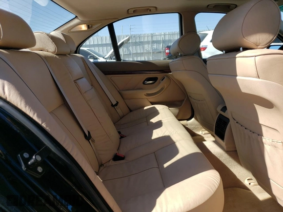 2003 BMW 5 Series 530iA with VIN WBADT63423CK33842, listed as a Copart auction lot 74357854 with 0 mi miles and Clean Title. Bid and sale history available at carsss.com. Image 10.