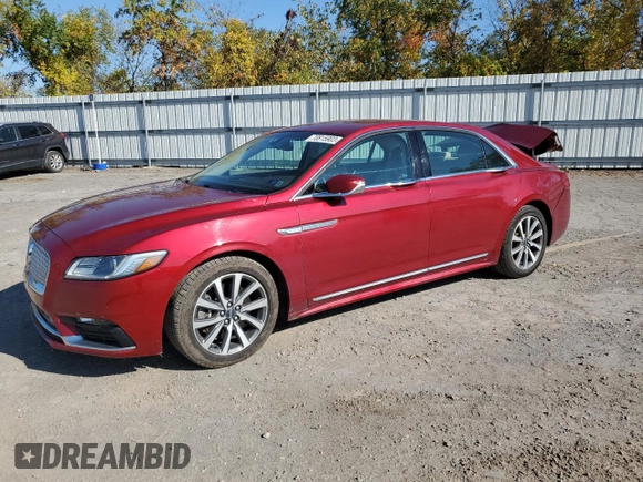 2017 Lincoln Continental Premiere with VIN 1LN6L9VKXH5602155, listed as a Copart auction lot 70815903 with 35,905 mi miles and Salvage Title. Bid and sale history available at carsss.com. Image 1.