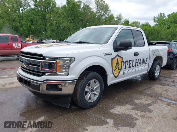 2018 Ford F-150 XL with VIN 1FTEX1CP8JKE25780, listed as a IAAI auction lot 42173737 with 114,454 mi miles and . Bid and sale history available at DreamBid. Image 2.