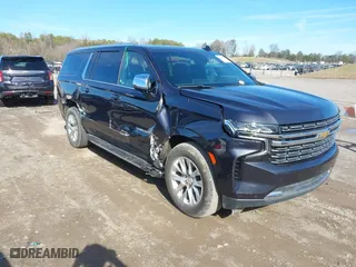 2023 Chevrolet Suburban Premier with VIN 1GNSCFKD8PR363016, listed as a IAAI auction lot 41539860 with 56,776 mi miles. Bid and sale history available at carsss.com. Image 1.