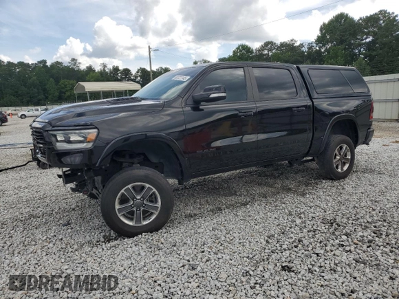 2019 Ram 1500 Laramie with VIN 1C6SRFJT9KN772570, listed as a Copart auction lot 60721145 with 82,599 mi miles and Salvage title. Bid and sale history available at DreamBid. Image 1.