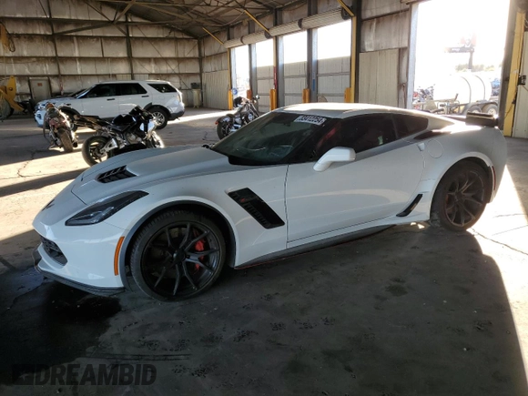 2017 Chevrolet Corvette Z06 1LZ with VIN 1G1YP2D64H5601413, listed as a Copart auction lot 83412254 with 0 mi miles and Clean Title. Bid and sale history available at carsss.com. Image 1.