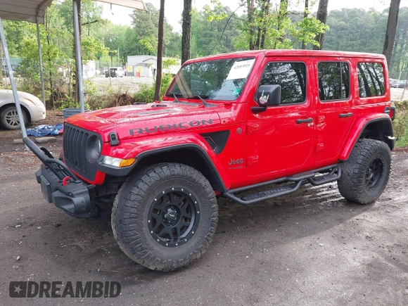 2018 Jeep Wrangler Unlimited Rubicon with VIN 1C4HJXFG3JW273266, listed as a IAAI auction lot 42093919 with 90,700 mi miles and . Bid and sale history available at DreamBid. Image 2.