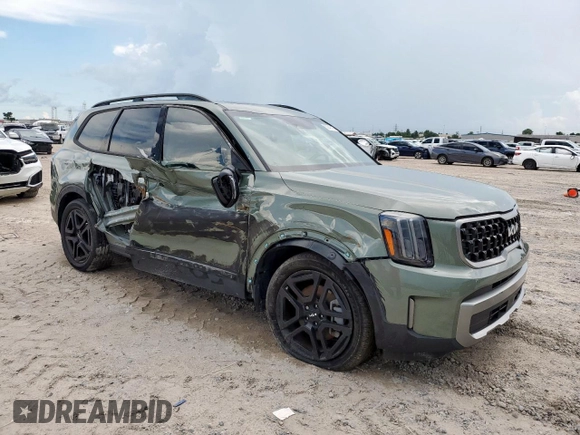 2023 Kia Telluride EX X-Line with VIN 5XYP3DGC6PG360956, listed as a Copart auction lot 62949115 with 28,900 mi miles and Salvage title. Bid and sale history available at DreamBid. Image 4.