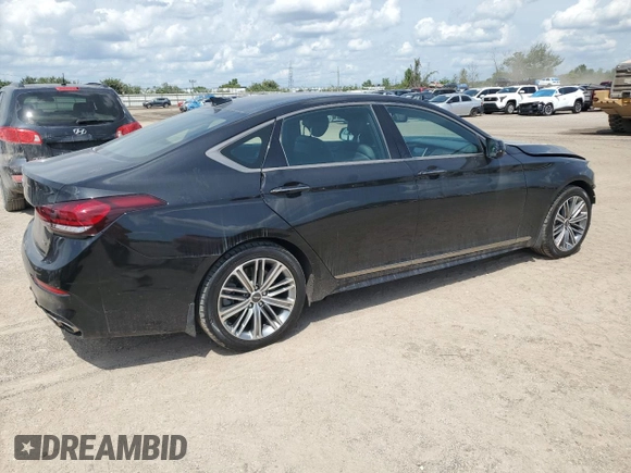 2019 Genesis G80 3.3T Sport with VIN KMTFN4JB4KU320146, listed as a Copart auction lot 50157415 with 40,786 mi miles and Salvage Title. Bid and sale history available at carsss.com. Image 3.