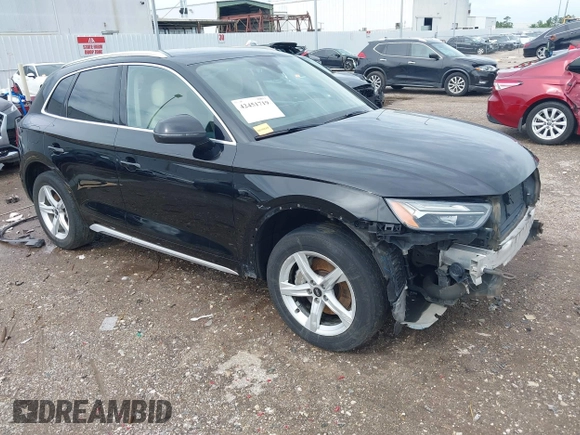 2021 Audi Q5 Premium z VIN WA1AAAFYXM2004808, wystawiony jako IAAI lot #42451719 z przebiegiem 123 537 mil mil oraz . Historia ofert i sprzedaży dostępna na DreamBid. Obrazek 1.